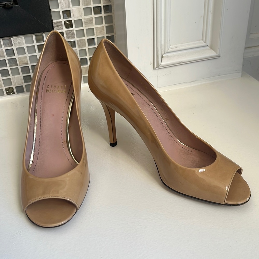 Stuart Weitzman Kitten Toe Heels - image 1